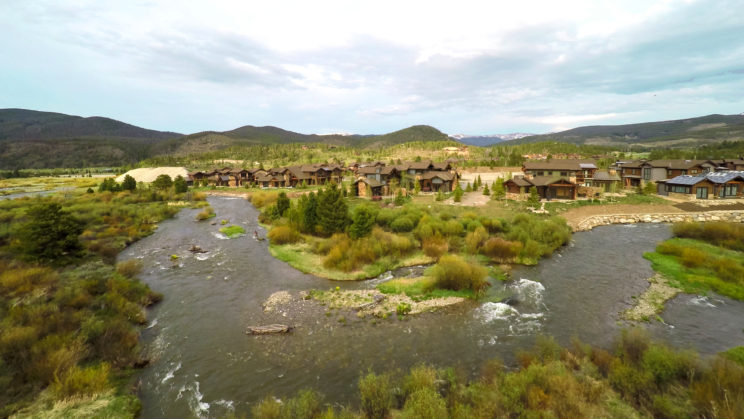 The Shores Meriwether Companies mountain living Colorado ski resort hiking moose Breckenridge new homes luxury high end living turnkey Blue River