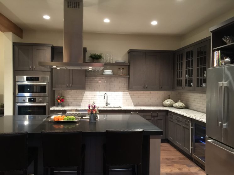 kitchen The Shores Breckenridge mountain resort living Blue River Colorado new homes slab granite countertops